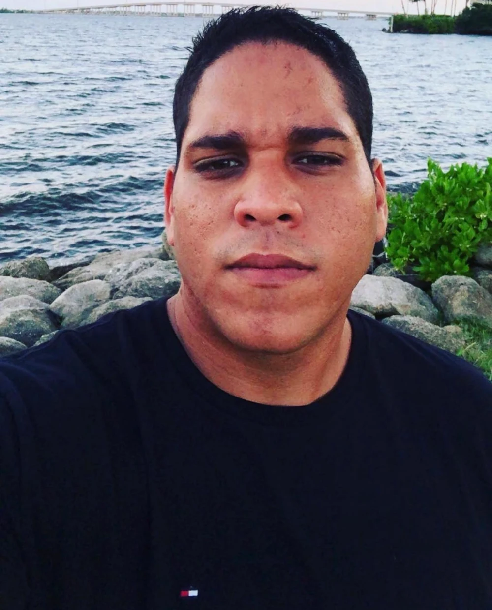 Michael Reyes, founder of Space Coast TechNova, photographed by the waterfront